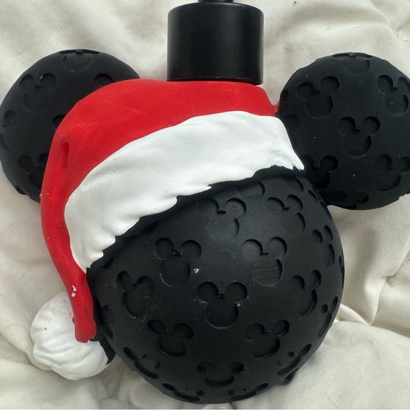 DISNEY CHRISTMAS MICKEY MOUSE W/SANTA HAT SOAP/LOTION DISPENSER BATHROOM - Picture 3 of 5